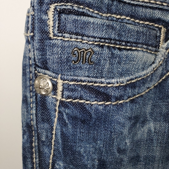 EUC Miss Me Boot Cut Jeans, 37” Inseam - Picture 9 of 10